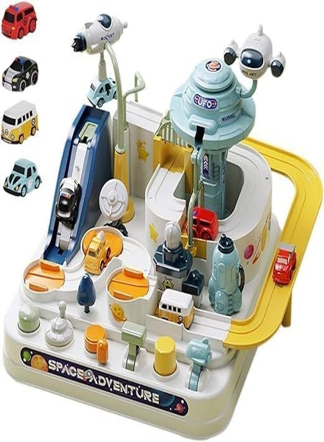 EXOMOON Galactic Explorer: Space Adventure Car Track Toy | Interactive Race Track Playset | Enhance Fine Motor Skills & Spark Adventure Fun for Kids | Explore Space Adventure - Image 2